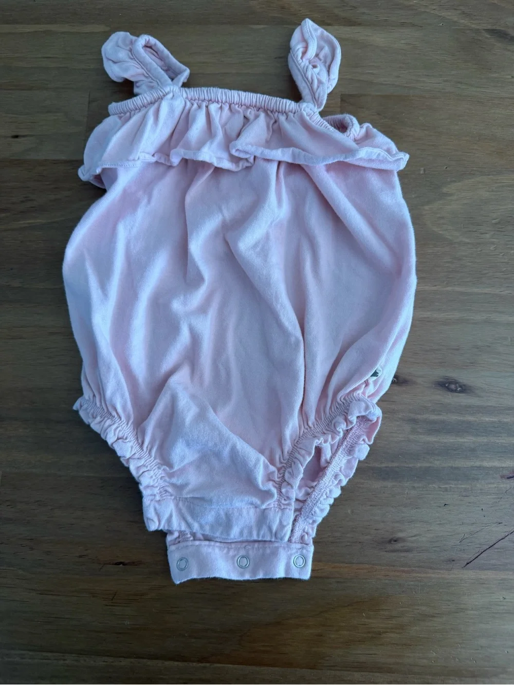 GAP Baby Pink Sleeveless Cotton Romper Size 6-12M